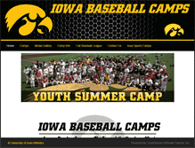 Tablet Screenshot of iowabaseballcamps.com